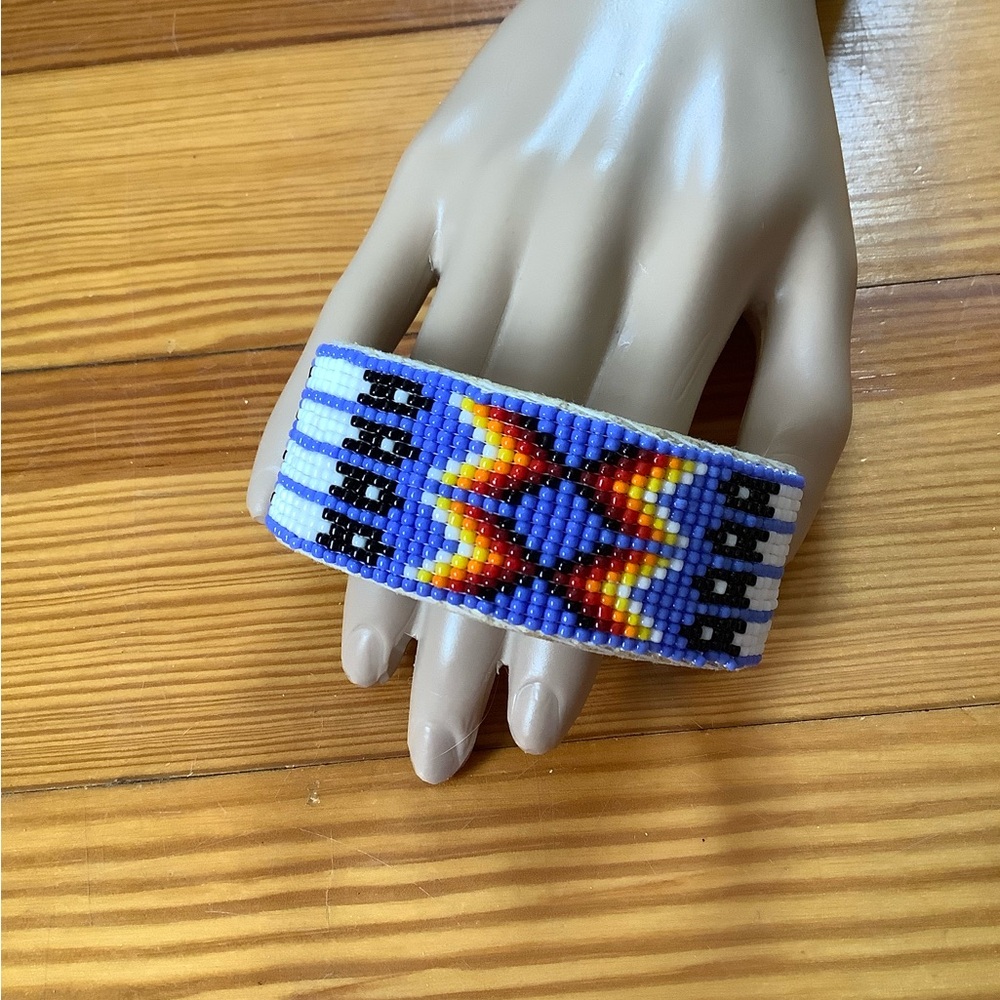 Native American Inspired Beaded Cuff Bracelet